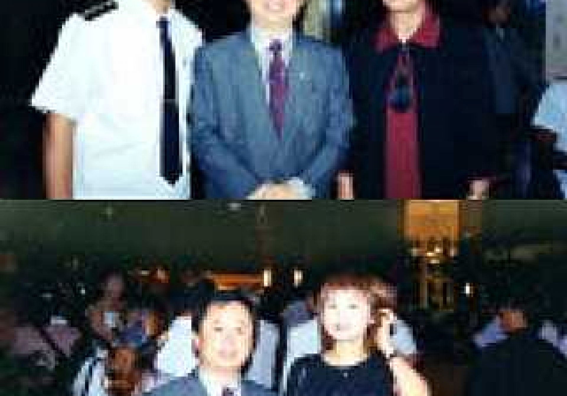 總會長於中美軍事互訪活動中與華僑們合影