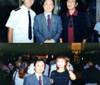 總會長於中美軍事互訪活動中與華僑們合影